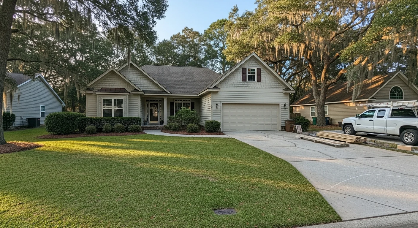 Residential home in Longs, SC with well-maintained landscaping and clear driveway access typical of Horry County neighborhoods.