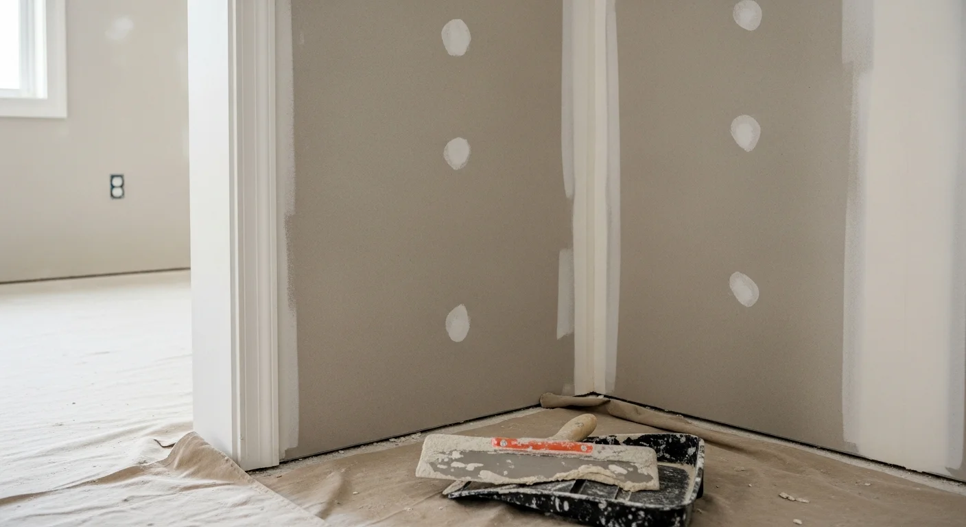 A freshly finished interior wall in a Longs, SC home showing smooth, seamless drywall with no visible tape lines or seams. The surface is primed and ready for paint as part of an interior remodeling project by Zacks Remodeling Solutions.